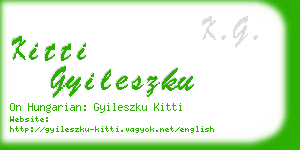 kitti gyileszku business card